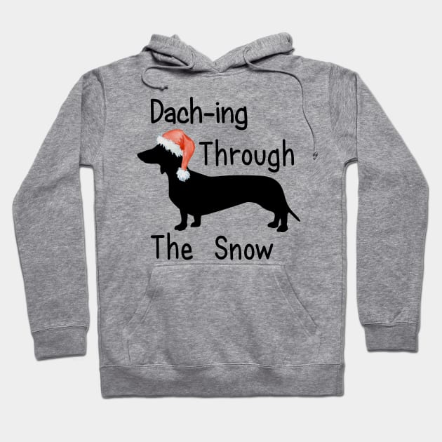 Dach-ing Through The Snow Hoodie by PeppermintClover